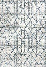 Dynamic Rugs TROYA 4604-105 Ivory and Blue